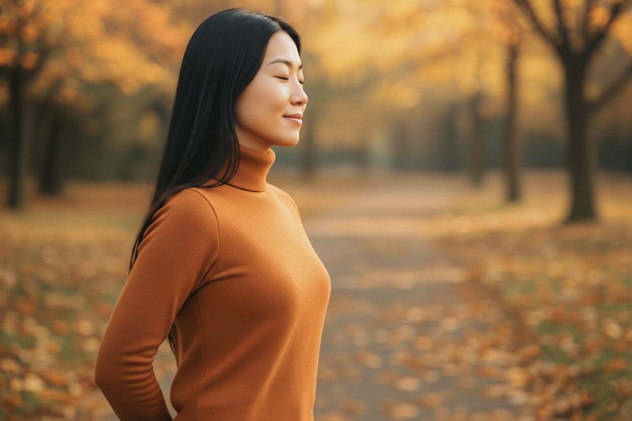 冷えと猫背 ― 秋こそ姿勢を見直すタイミング―