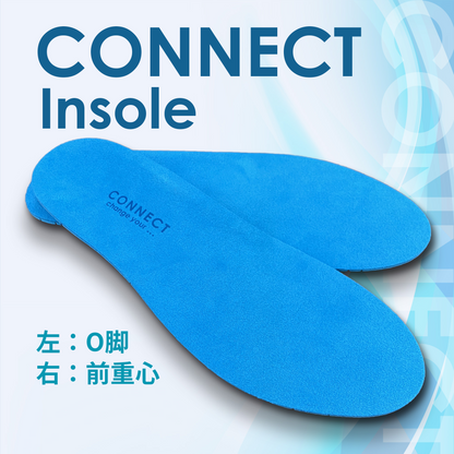 CONNECT Insole 左O脚 /  右前重心