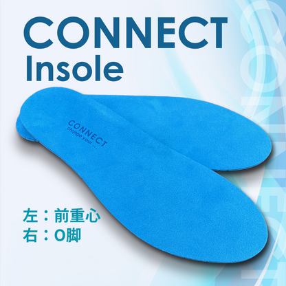 CONNECT Insole 左前重心 /  右O脚